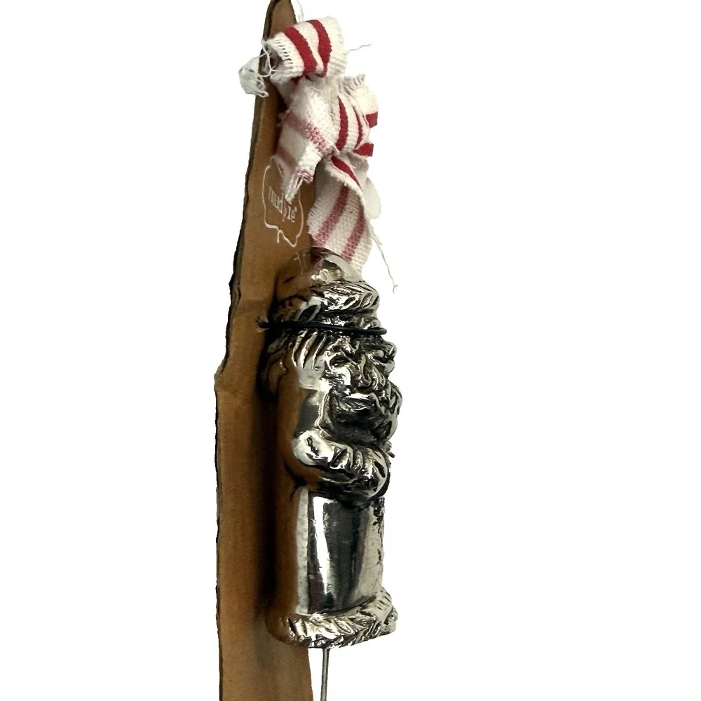 New Mud Pie Santa Claus Christmas Spreader Serving Condiment Party Cheese Dip